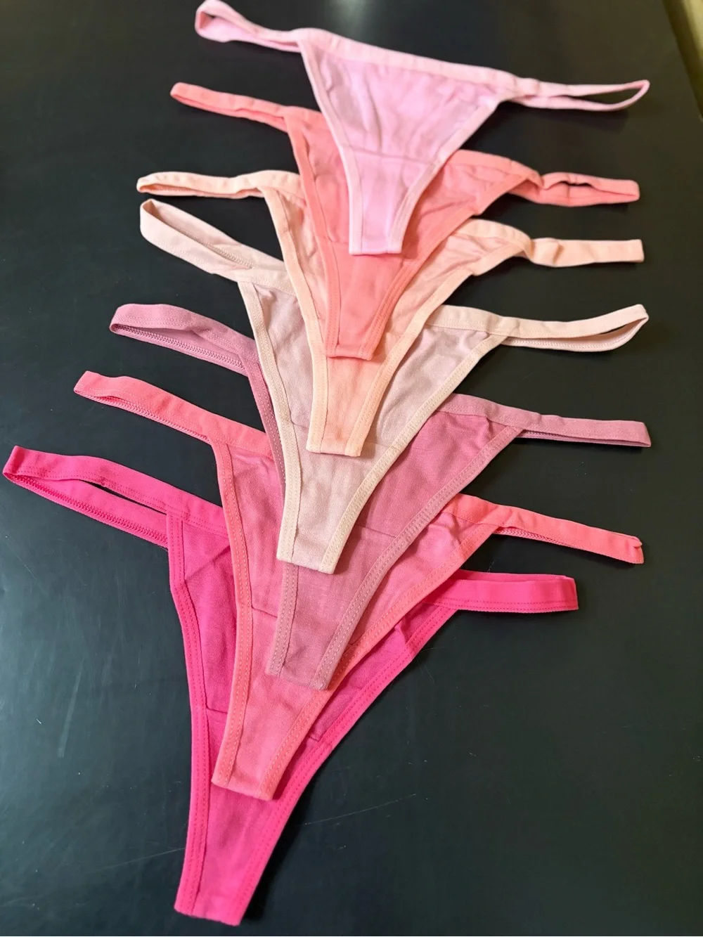 Full Lot of 42 Thongs SHEIN Pink Gradient all Sizes New In Packaging
